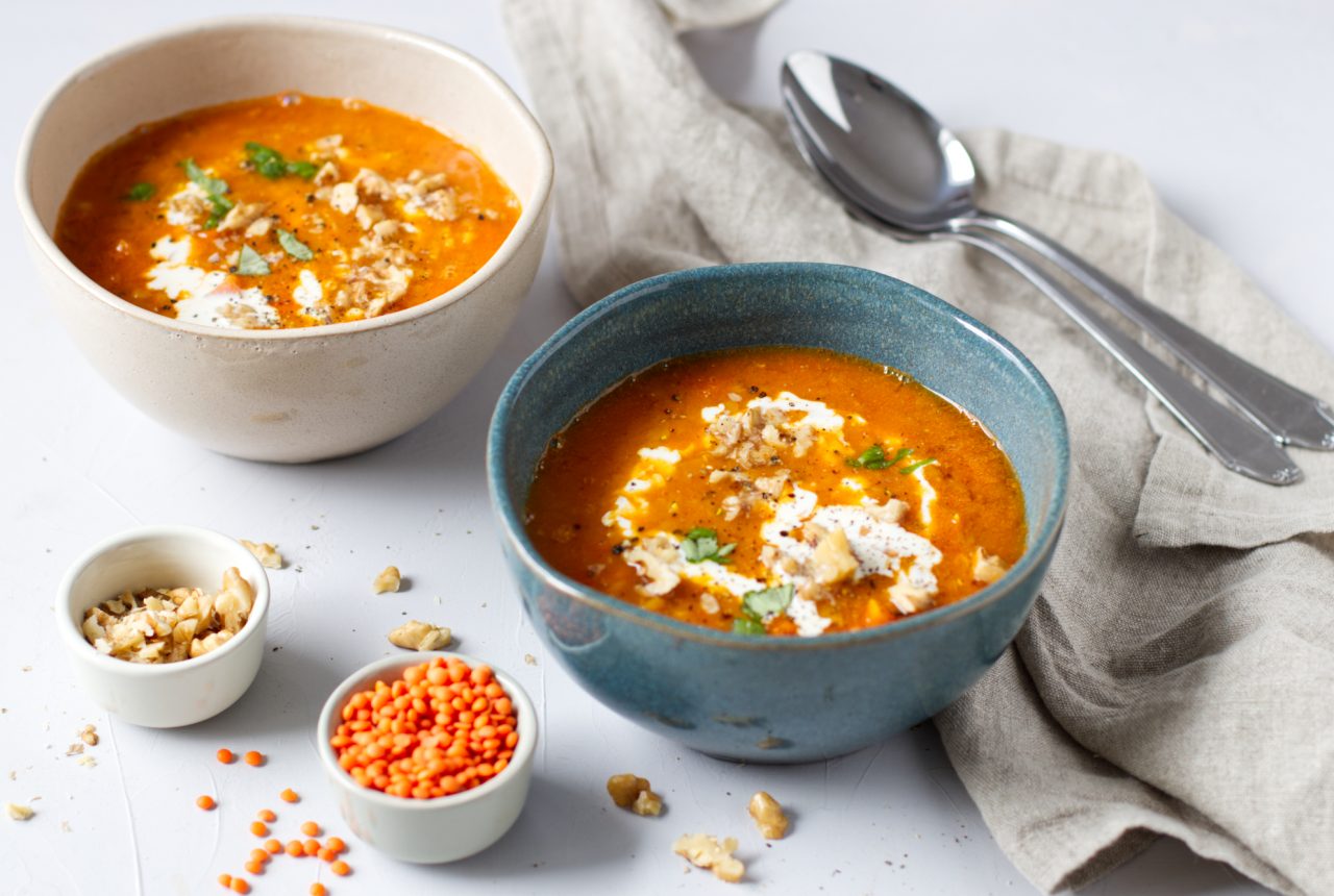 Rote-Linsen-Suppe - schnelle, einfache und gesunde Rezepte Gesund